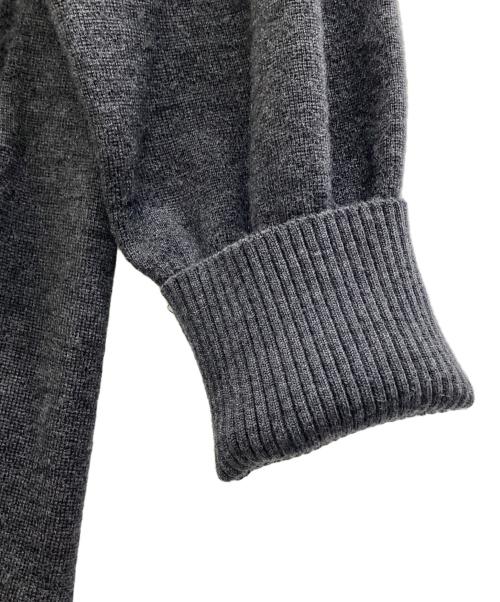 自由区（ジユウク）自由区 (ジユウク) ウールニットコンビジャージー ワンピース グレー サイズ:SIZE 40の古着・服飾アイテム