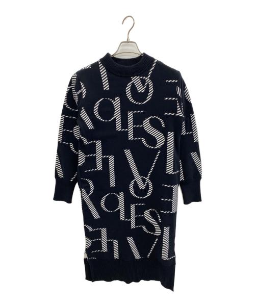 LOVELESS（ラブレス）LOVELESS (ラブレス) シャッフルロゴニットドレス ブラック サイズ:SIZE 36の古着・服飾アイテム