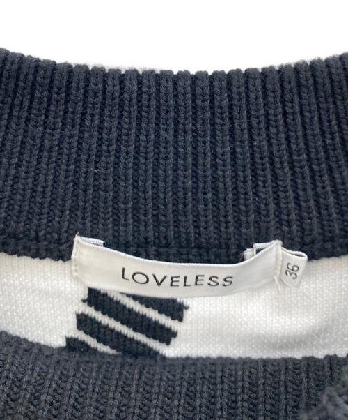 LOVELESS（ラブレス）LOVELESS (ラブレス) シャッフルロゴニットドレス ブラック サイズ:SIZE 36の古着・服飾アイテム