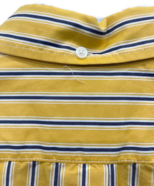 Hysteric Glamour（ヒステリックグラマー）Hysteric Glamour (ヒステリックグラマー) TIMES刺繍 ランダムストライプ ボタンダウンシャツ イエロー サイズ:Mの古着・服飾アイテム