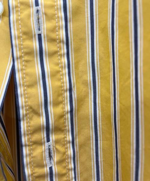 Hysteric Glamour（ヒステリックグラマー）Hysteric Glamour (ヒステリックグラマー) TIMES刺繍 ランダムストライプ ボタンダウンシャツ イエロー サイズ:Mの古着・服飾アイテム