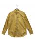 Hysteric Glamour（ヒステリックグラマー）の古着「TIMES刺繍 ランダムストライプ ボタンダウンシャツ」｜イエロー