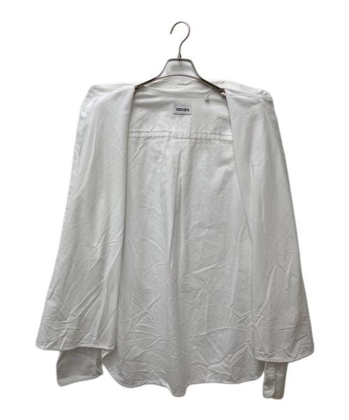 KENZO（ケンゾー）KENZO (ケンゾー) TIGER CREST OXFORD BD SHIRT　FC55CH4001LD ホワイト サイズ:42の古着・服飾アイテム