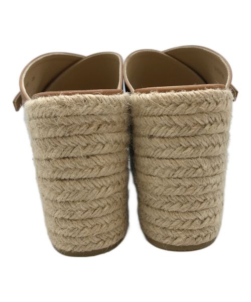 sergio rossi（セルジオロッシ）sergio rossi (セルジオロッシ) エスパレザーサンダル ブラウン サイズ:35の古着・服飾アイテム