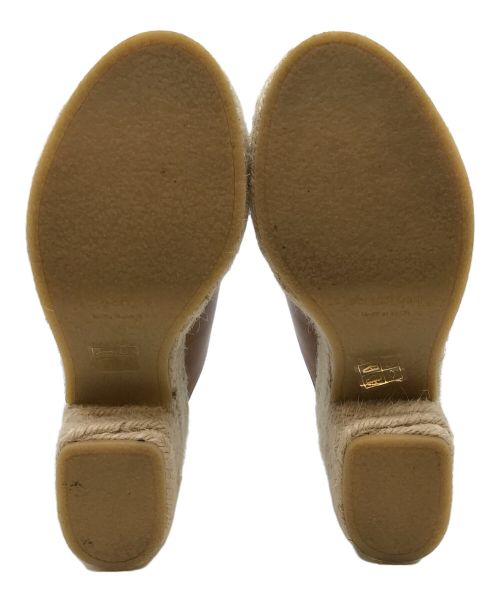 sergio rossi（セルジオロッシ）sergio rossi (セルジオロッシ) エスパレザーサンダル ブラウン サイズ:35の古着・服飾アイテム