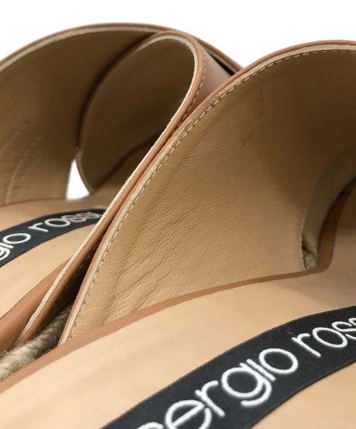 sergio rossi（セルジオロッシ）sergio rossi (セルジオロッシ) エスパレザーサンダル ブラウン サイズ:35の古着・服飾アイテム