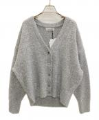 ARPEGE STORYアルページュストーリー）の古着「グリッターカーデ」｜シルバー×グレー