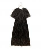 BEAUTY&YOUTHビューティーアンドユース）の古着「レースマキシドレス」｜ブラック