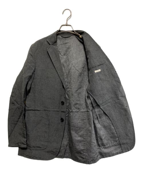 COMOLI（コモリ）COMOLI (コモリ) リネンシルクテーラードジャケット グレー サイズ:1の古着・服飾アイテム