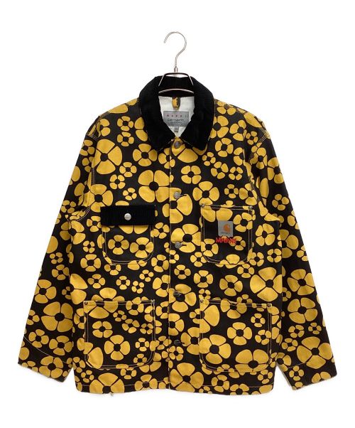 Carhartt WIP（カーハート ワーク イン プログレス）Carhartt WIP (カーハート) MARNI (マルニ) MARNI OG CHORE COAT (マルニオージーコアコート) ブラック×イエロー サイズ:XSの古着・服飾アイテム