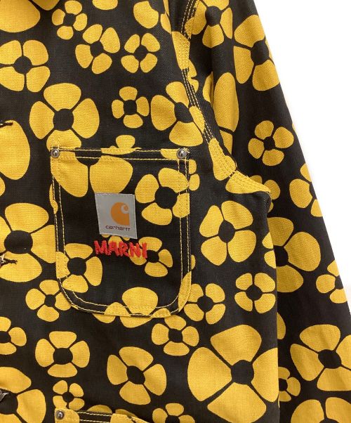 Carhartt WIP（カーハート ワーク イン プログレス）Carhartt WIP (カーハート) MARNI (マルニ) MARNI OG CHORE COAT (マルニオージーコアコート) ブラック×イエロー サイズ:XSの古着・服飾アイテム