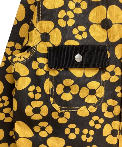 Carhartt WIP（カーハート ワーク イン プログレス）Carhartt WIP (カーハート) MARNI (マルニ) MARNI OG CHORE COAT (マルニオージーコアコート) ブラック×イエロー サイズ:XSの古着・服飾アイテム