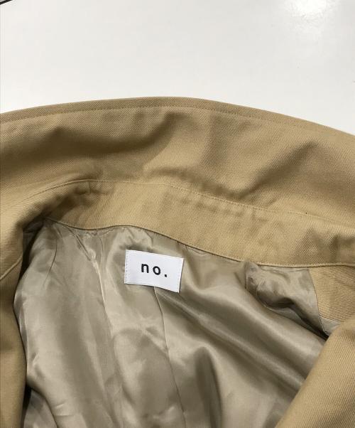 no.（ナンバー）no. (ナンバー) LAYERED TRENCH COAT ベージュ サイズ:1の古着・服飾アイテム