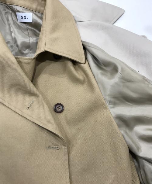 no.（ナンバー）no. (ナンバー) LAYERED TRENCH COAT ベージュ サイズ:1の古着・服飾アイテム