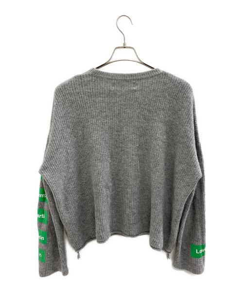 DISCOVERED（ディスカバード）DISCOVERED (ディスカバード) AZE プリントニット グレー サイズ:2の古着・服飾アイテム