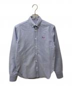 maison kitsuneメゾンキツネ）の古着「長袖シャツ KMH-2700-A」｜ブルー