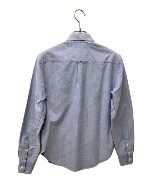 maison kitsune（メゾンキツネ）maison kitsune (メゾンキツネ) 長袖シャツ KMH-2700-A ブルー サイズ:36の古着・服飾アイテム