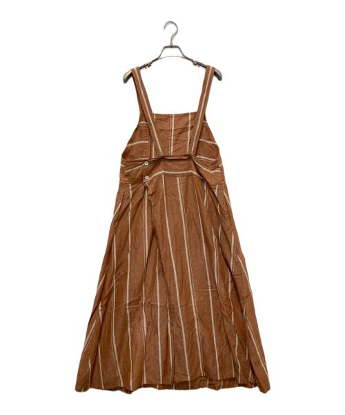 ne quittez pas（ヌキテパ）ne quittez pas (ヌキテパ) リネン混ワンピース ブラウン サイズ:SIZE Freeの古着・服飾アイテム