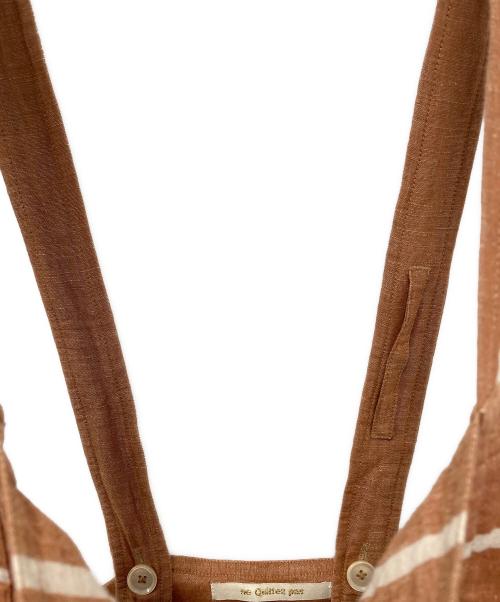 ne quittez pas（ヌキテパ）ne quittez pas (ヌキテパ) リネン混ワンピース ブラウン サイズ:SIZE Freeの古着・服飾アイテム