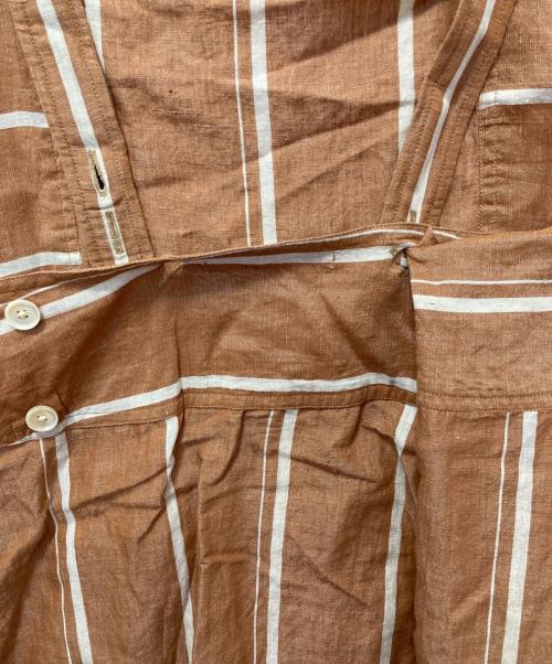 ne quittez pas（ヌキテパ）ne quittez pas (ヌキテパ) リネン混ワンピース ブラウン サイズ:SIZE Freeの古着・服飾アイテム