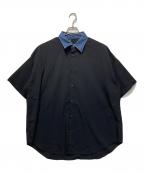 N.HOOLYWOODエヌ ハリウッド）の古着「オーバーサイズシャツ」｜ブラック