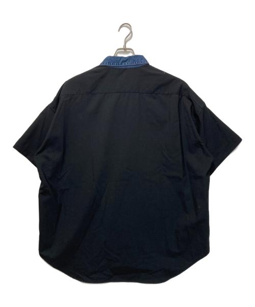 N.HOOLYWOOD（エヌ ハリウッド）N.HOOLYWOOD (エヌ ハリウッド) オーバーサイズシャツ ブラック サイズ:38の古着・服飾アイテム