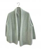 Nobleノーブル）の古着「ラクーンニットオーバーカーディガン」｜ミント
