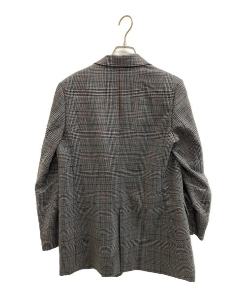journal standard L'essage（ジャーナルスタンダード レサージュ）journal standard L'essage (ジャーナルスタンダード レサージュ) チェックダブルジャケット グレー サイズ:38の古着・服飾アイテム