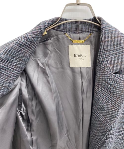 journal standard L'essage（ジャーナルスタンダード レサージュ）journal standard L'essage (ジャーナルスタンダード レサージュ) チェックダブルジャケット グレー サイズ:38の古着・服飾アイテム