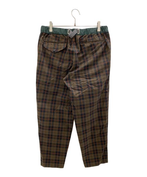 kolor/BEACON（カラービーコン）kolor/BEACON (カラービーコン) チェックパンツ ブラウン サイズ:2の古着・服飾アイテム