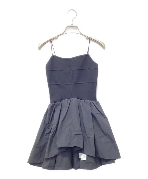 Snidel（スナイデル）Snidel (スナイデル) ニットドッキングペプラムビスチェ ネイビー サイズ:Freeの古着・服飾アイテム