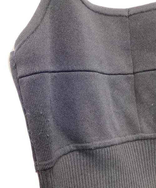 Snidel（スナイデル）Snidel (スナイデル) ニットドッキングペプラムビスチェ ネイビー サイズ:Freeの古着・服飾アイテム