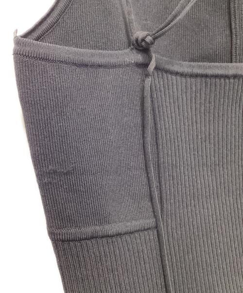 Snidel（スナイデル）Snidel (スナイデル) ニットドッキングペプラムビスチェ ネイビー サイズ:Freeの古着・服飾アイテム