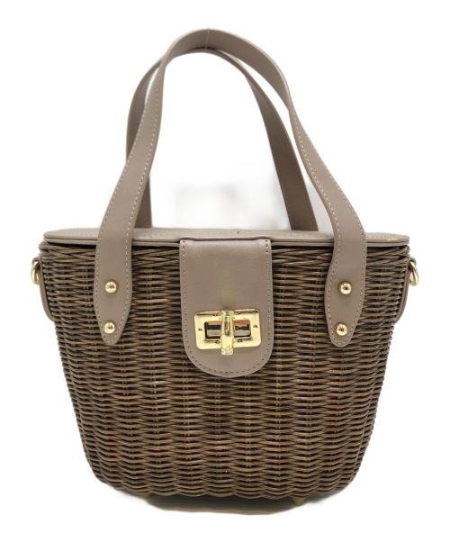 DIANA（ダイアナ）DIANA (ダイアナ) ラタン素材2WAYバッグ ブラウン サイズ:表記なしの古着・服飾アイテム