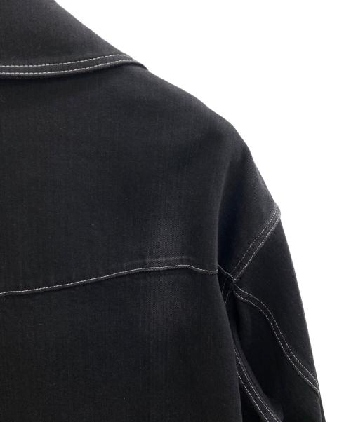 ZUCCA（ズッカ）ZUCCA (ズッカ) デニムライダースジャケット ブラック サイズ: Sの古着・服飾アイテム