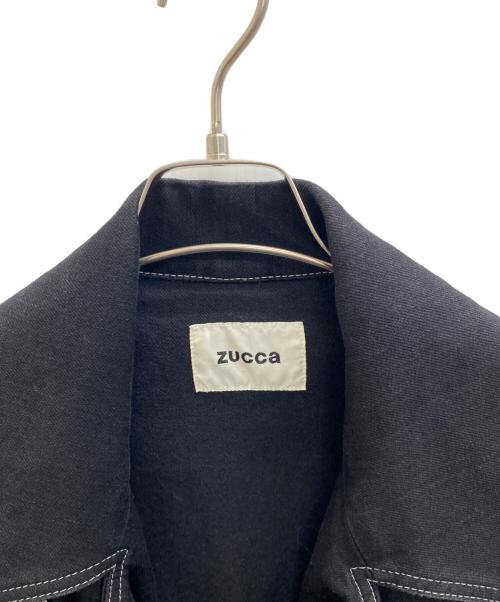 ZUCCA（ズッカ）ZUCCA (ズッカ) デニムライダースジャケット ブラック サイズ: Sの古着・服飾アイテム