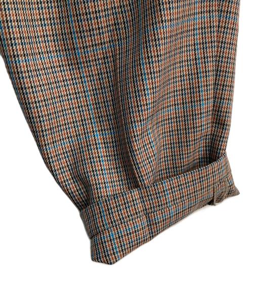 ZUCCA（ズッカ）ZUCCA (ズッカ) TWチェックパンツ　CZ24FF930 ベージュ サイズ:XSの古着・服飾アイテム