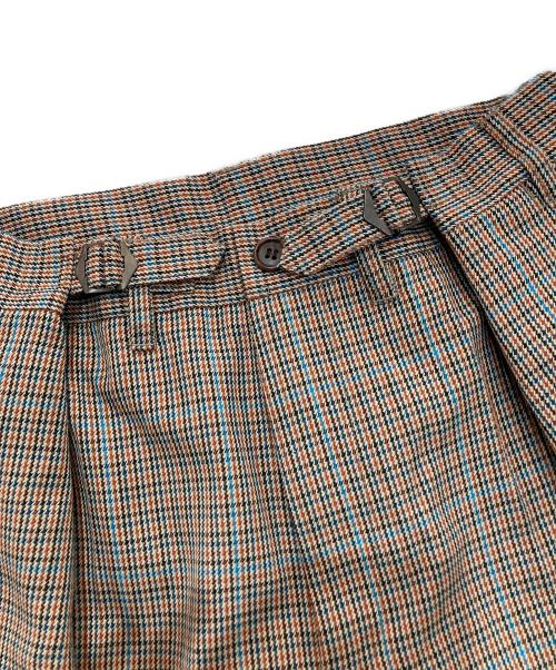 ZUCCA（ズッカ）ZUCCA (ズッカ) TWチェックパンツ　CZ24FF930 ベージュ サイズ:XSの古着・服飾アイテム