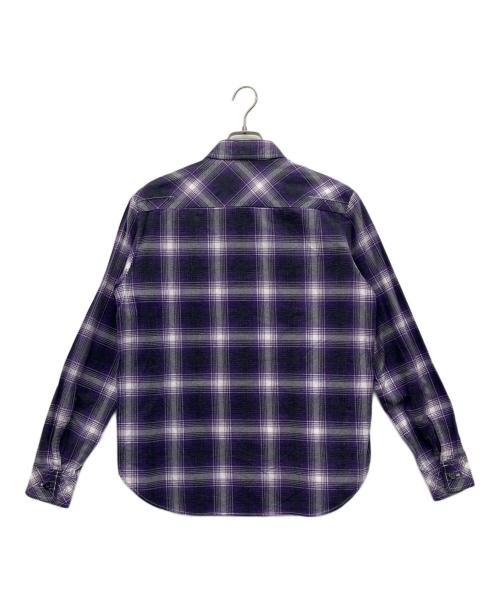 NUMBER (N)INE（ナンバーナイン）NUMBER (N)INE (ナンバーナイン) ネルシャツ パープル サイズ:2の古着・服飾アイテム