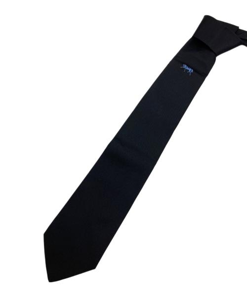 HERMES（エルメス）HERMES (エルメス) ネクタイ ブラック サイズ:-の古着・服飾アイテム