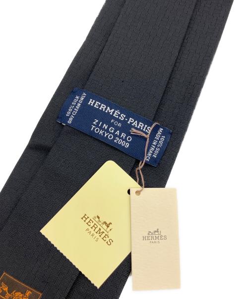 HERMES（エルメス）HERMES (エルメス) ネクタイ ブラック サイズ:-の古着・服飾アイテム