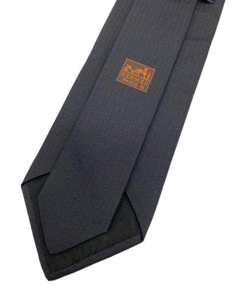 HERMES（エルメス）HERMES (エルメス) ネクタイ ブラック サイズ:-の古着・服飾アイテム