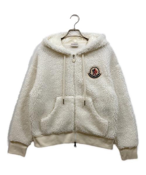 MONCLER（モンクレール）MONCLER (モンクレール) MAGLIA APERTA CON ZIP ホワイト サイズ:XSの古着・服飾アイテム