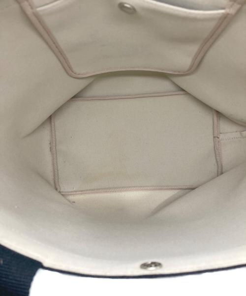 Herve Chapelier（エルベシャプリエ）Herve Chapelier (エルベシャプリエ) コーテッドキャンバススクエアトート ブラックの古着・服飾アイテム