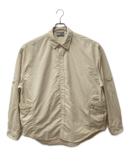 GRIP SWANY（グリップスワニー）GRIP SWANY (グリップスワニー) BEAUTY&YOUTH (ビューティーアンドユース) ナイロン長袖シャツ ベージュ サイズ:Lの古着・服飾アイテム
