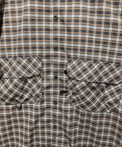 DAIWA PIER39（ダイワ ピア39）DAIWA PIER39 (ダイワ ピア39) Tech Regular Collar Shirts S/S ブラウン サイズ:Lの古着・服飾アイテム