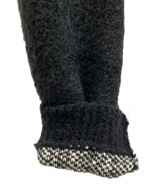 Knuth Marf（クヌースマーフ）Knuth Marf (クヌースマーフ) half zip bicolor knit ブラック サイズ:FREEの古着・服飾アイテム