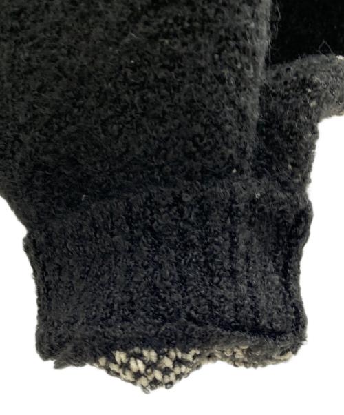 Knuth Marf（クヌースマーフ）Knuth Marf (クヌースマーフ) half zip bicolor knit ブラック サイズ:FREEの古着・服飾アイテム