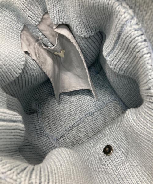 ETRE TOKYO（エトレトウキョウ）ETRE TOKYO (エトレトウキョウ) ショルダーニットバッグ ライトブルーの古着・服飾アイテム