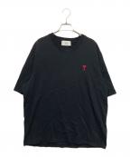 AMIPARISアミパリス）の古着「Ami de Coeur ボクシーフィット Tシャツ」｜ブラック